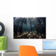Beams Sunlight Filter among Wall Decal Design 2