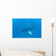 Humpback Whales Swim Clear Wall Decal