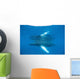 Humpback Whale Surfaces to Wall Decal Design 3