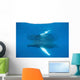 Humpback Whale Surfaces to Wall Decal Design 3