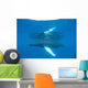 Humpback Whale Surfaces to Wall Decal Design 3