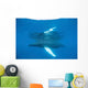 Humpback Whale Surfaces to Wall Decal Design 3