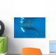 Humpback Whale Surfaces to Wall Decal Design 2