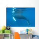 Humpback Whale Surfaces to Wall Decal Design 2