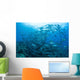School Bigeye Jacks Swimming Wall Decal Design 4