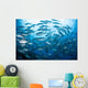 School Bigeye Jacks Swimming Wall Decal Design 2