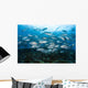 School Bigeye Jacks Swimming Wall Decal Design 1