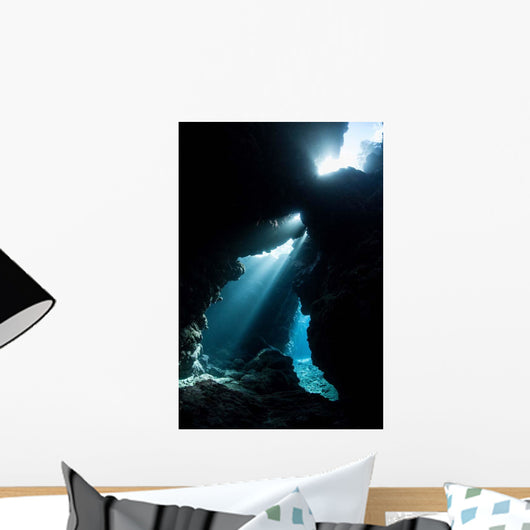 Sunlight Descends Underwater and Wall Decal Design 4