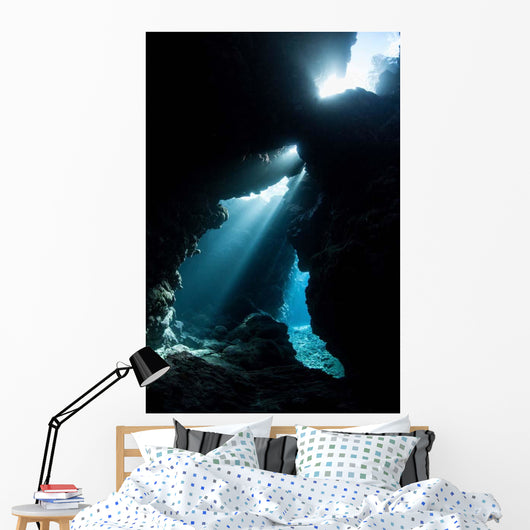 Sunlight Descends Underwater and Wall Decal Design 4