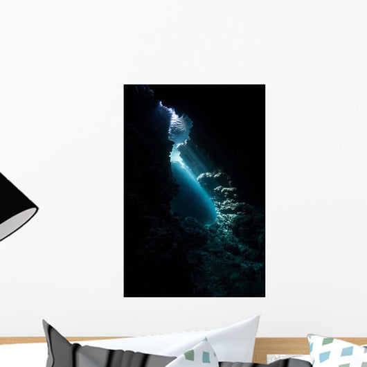 Sunlight Descends Underwater and Wall Decal Design 3
