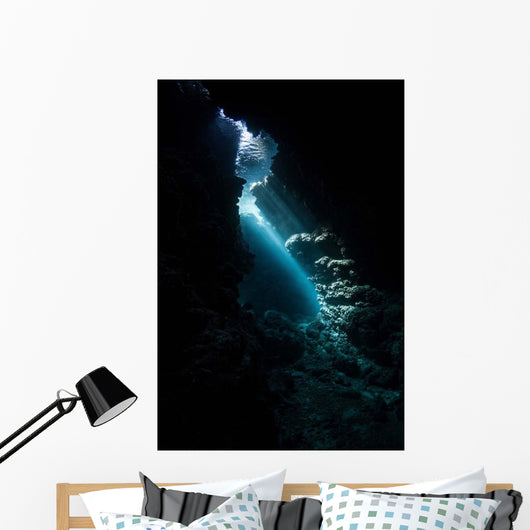 Sunlight Descends Underwater and Wall Decal Design 3