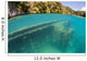 Snorkeler Swims above Shipwreck Wall Decal Design 2