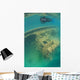 Snorkeler Swims above Shipwreck Wall Decal Design 1