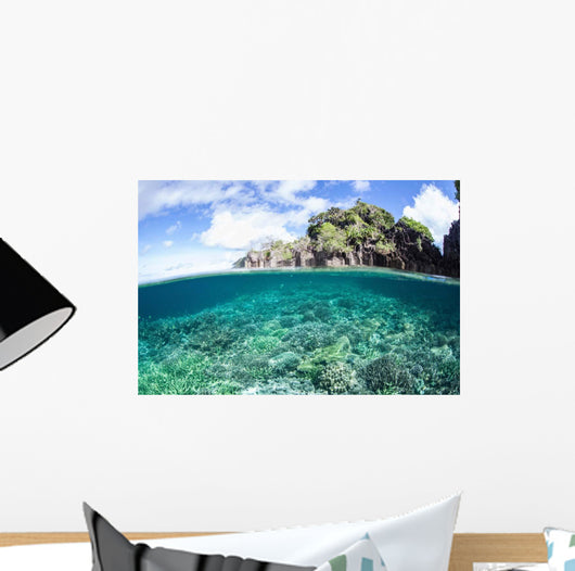 Beautiful Coral Reef Grows Wall Decal Design 4
