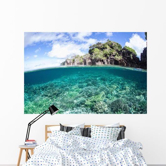 Beautiful Coral Reef Grows Wall Decal Design 4
