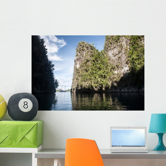 Rugged Limestone Islands Frame Wall Decal Design 3