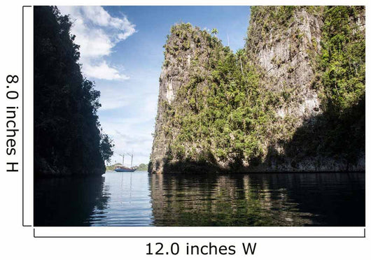 Rugged Limestone Islands Frame Wall Decal Design 3