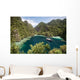 Rugged Limestone Islands Frame Wall Decal Design 2