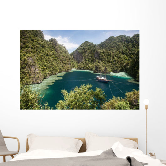 Rugged Limestone Islands Frame Wall Decal Design 2