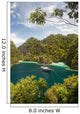 Rugged Limestone Islands Frame Wall Decal Design 1