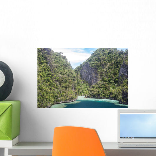 Rugged Limestone Islands Surround Wall Decal Design 7