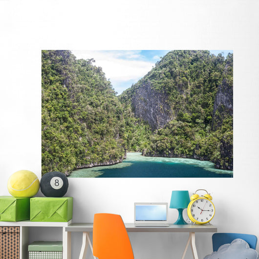 Rugged Limestone Islands Surround Wall Decal Design 7