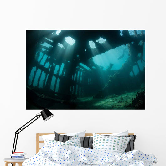 Bright Sunlight Pierces Shallow Wall Decal Design 1