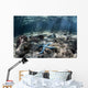 Blue Starfish Lies Seafloor Wall Decal