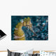 Thorny Seahorse Seafloor Lembeh Wall Decal Design 2