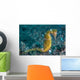 Thorny Seahorse Seafloor Lembeh Wall Decal Design 1