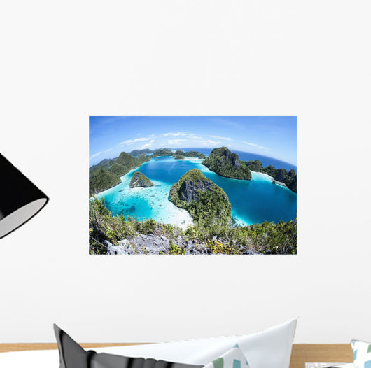Rugged Limestone Islands Surround Wall Decal Design 5