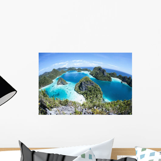 Rugged Limestone Islands Surround Wall Decal Design 5