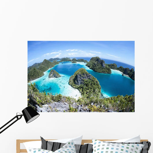 Rugged Limestone Islands Surround Wall Decal Design 5