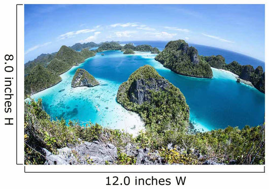 Rugged Limestone Islands Surround Wall Decal Design 5