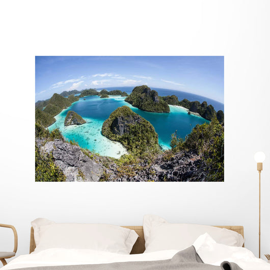 Rugged Limestone Islands Surround Wall Decal Design 4