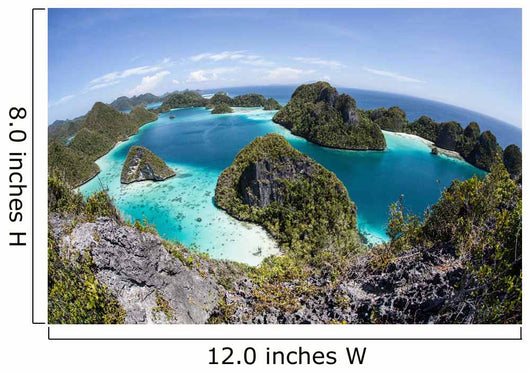 Rugged Limestone Islands Surround Wall Decal Design 4
