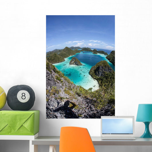 Rugged Limestone Islands Surround Wall Decal Design 3
