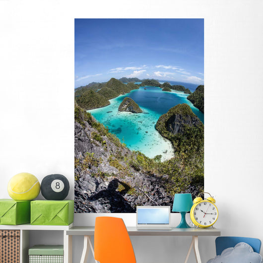 Rugged Limestone Islands Surround Wall Decal Design 3