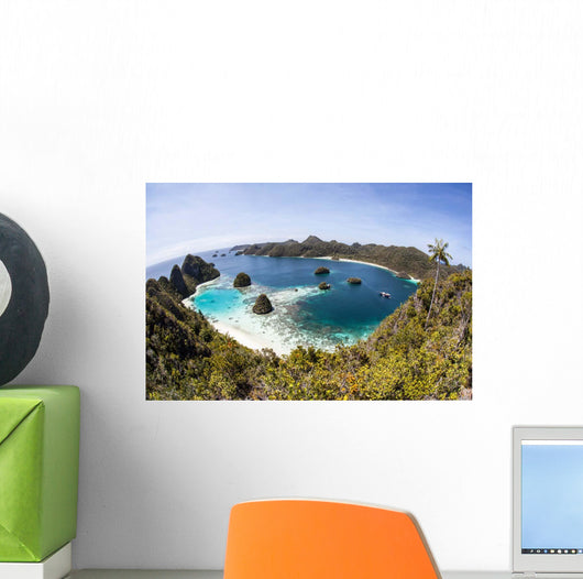 Rugged Limestone Islands Surround Wall Decal Design 2