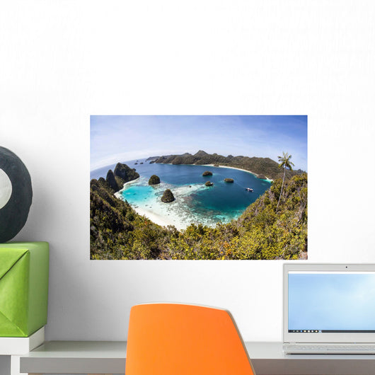 Rugged Limestone Islands Surround Wall Decal Design 2