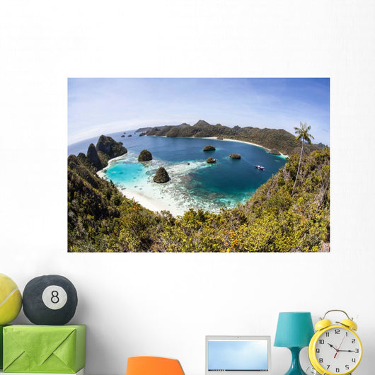 Rugged Limestone Islands Surround Wall Decal Design 2