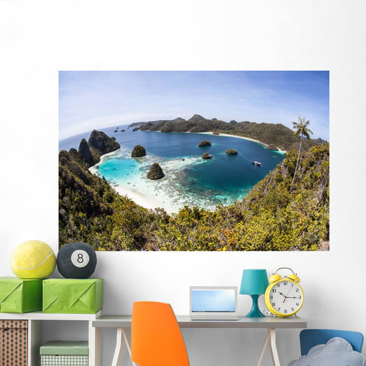 Rugged Limestone Islands Surround Wall Decal Design 2