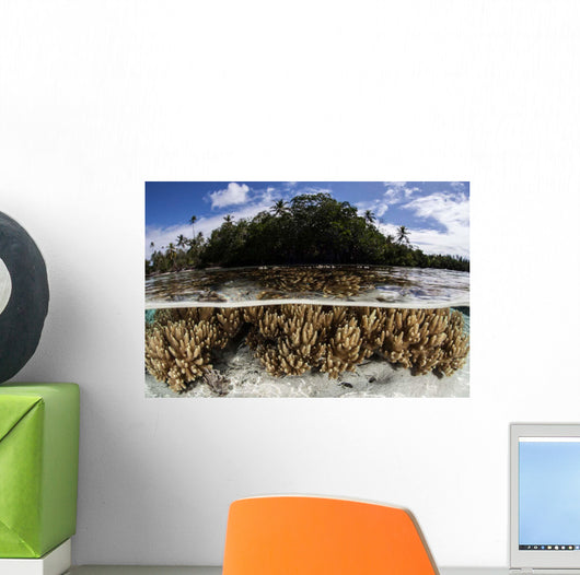 Soft Leather Corals Grow Wall Decal Design 2