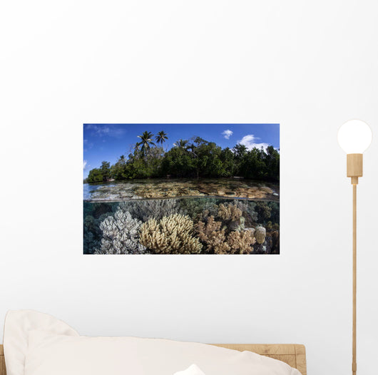 Soft Leather Corals Grow Wall Decal Design 1