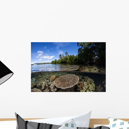 Healthy Coral Reef Grows Wall Decal Design 12