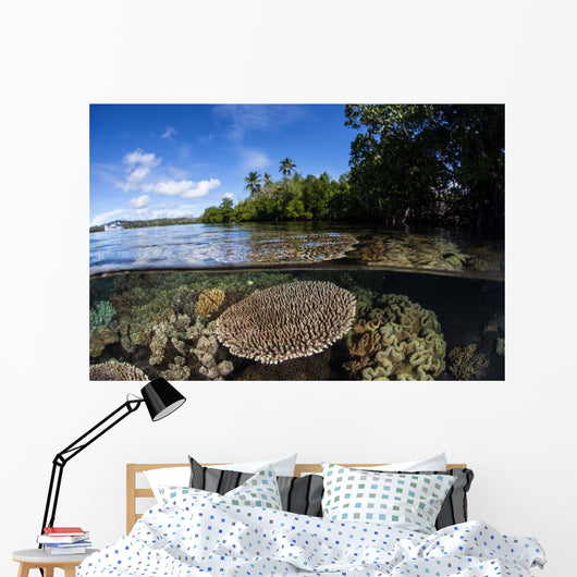 Healthy Coral Reef Grows Wall Decal Design 12