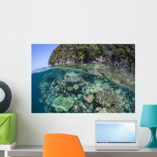 Healthy Coral Reef Grows Wall Decal Design 10
