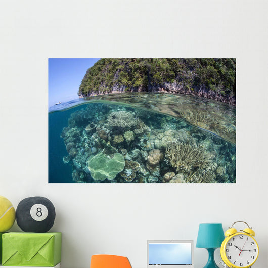 Healthy Coral Reef Grows Wall Decal Design 10