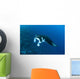 Reef Manta Ray Swims Wall Decal