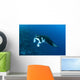 Reef Manta Ray Swims Wall Decal